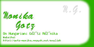monika gotz business card
